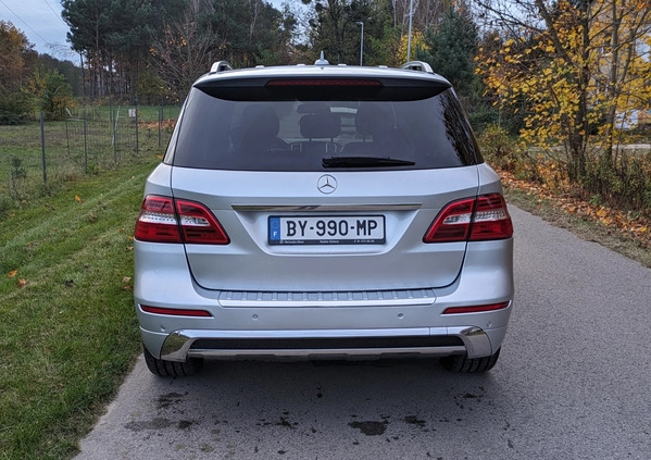 Mercedes-Benz ML cena 89900 przebieg: 181000, rok produkcji 2012 z Nekla małe 191